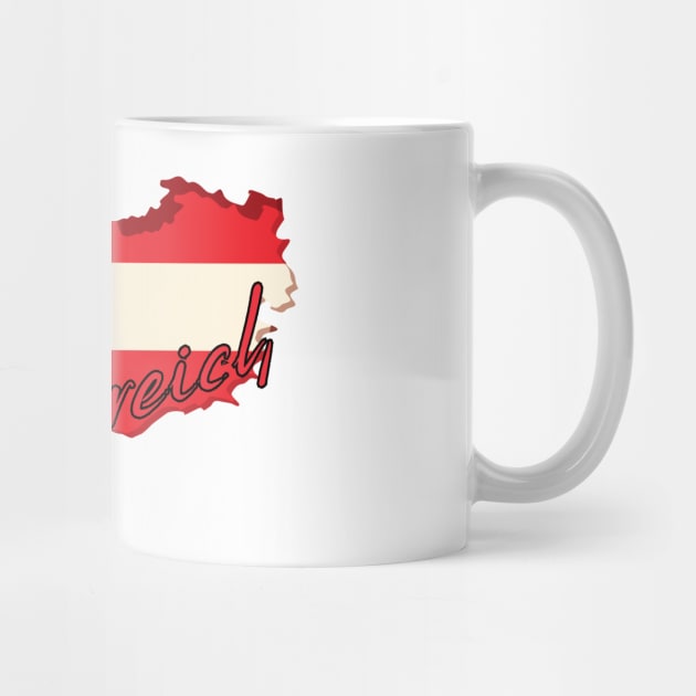 Austria map, Austria flag by eka123